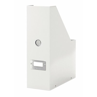 Tijdschriftencassette Leitz WOW click & store gerecycled karton wit