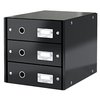 Ladenkast Leitz Click & Store WOW 3 laden gerecycled karton zwart foto