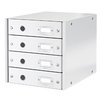 Ladenkast Leitz WOW Click & Store 4 laden gerecycled karton wit foto