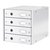 Ladenkast Leitz WOW Click & Store 4 laden gerecycled karton wit