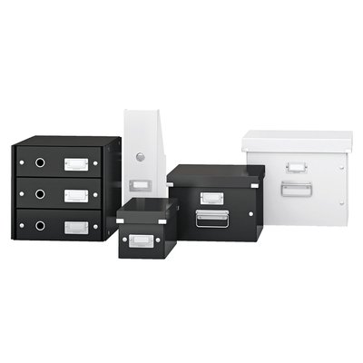 Ladenkast Leitz WOW Click & Store 4 laden gerecycled karton wit