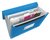 Projectmap Esselte Vivida A4 6 vakken PP blauw