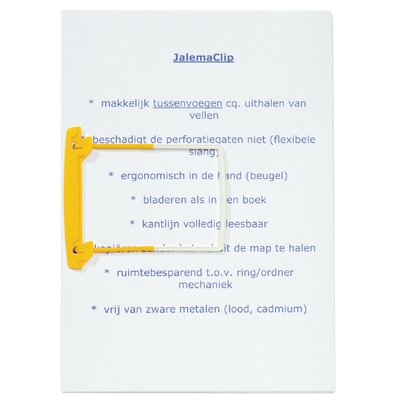Bundelmechaniek Djois JalemaClip slangetjes 215mm geel 100 stuks