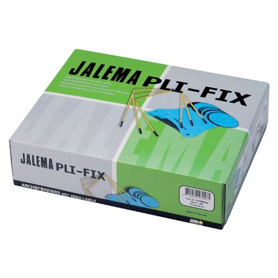 Archiefbinder JalemaClip Pli-fix geel 100 stuks