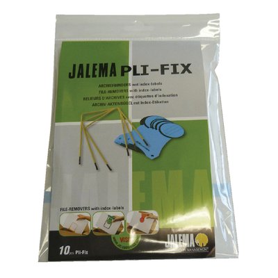 Archiefbinder JalemaClip Pli-fix geel 10 stuks