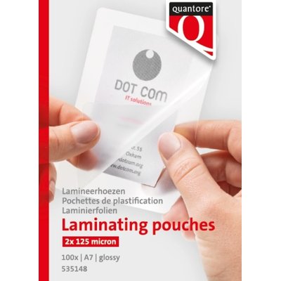 Lamineerhoes Quantore A7 2x125micron 100 stuks