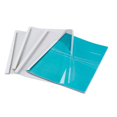 Thermische omslag Fellowes A4 6mm wit 100 stuks