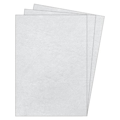 Voorblad Fellowes A4 lederlook wit 100 stuks