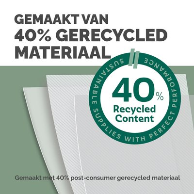 Couverture Fellowes A4 PVC 300 micron recyclé 100 pièces