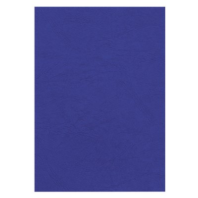 Couverture Fellowes A4 imitation cuir bleu roi 25 pièces