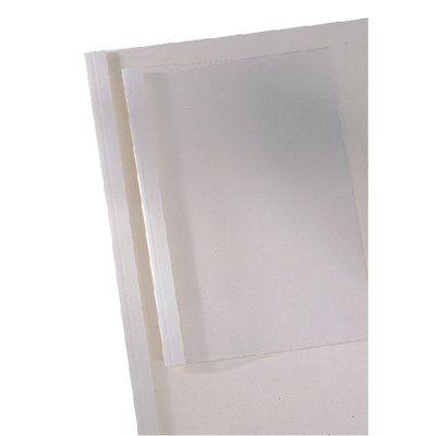 Thermische omslag GBC A4 10mm transparant/wit 100 stuks