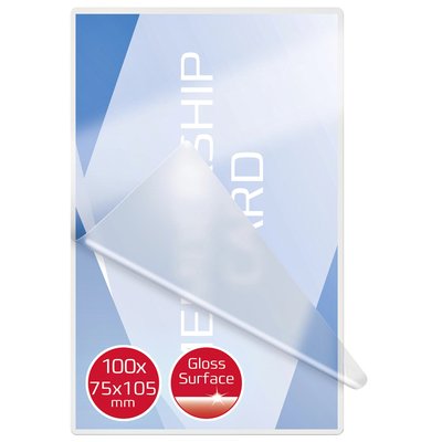 Pochette de plastification GBC carte 75x105mm 2x125 mircrons 100 pièces