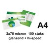 Pochette de plastification GBC A4 highspeed 2x75mic 100 pièces Photo