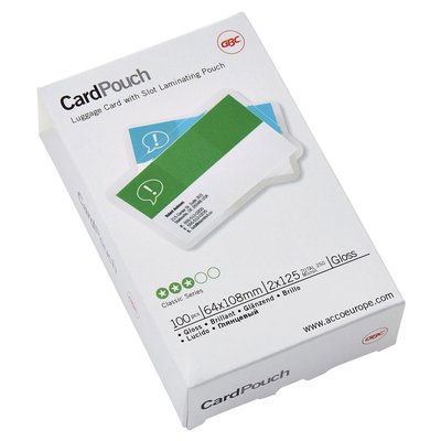 Pochette de plastification GBC bagage 64x108mm 2x125 microns 100 pièces
