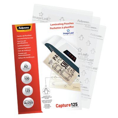 Pochette de plastification Fellowes A3 2x125mic brillant 100 pièces