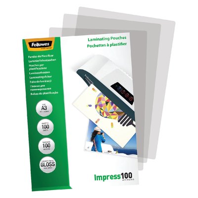 Pochette de plastification Fellowes A3 2x100micron brillant 100 pièces
