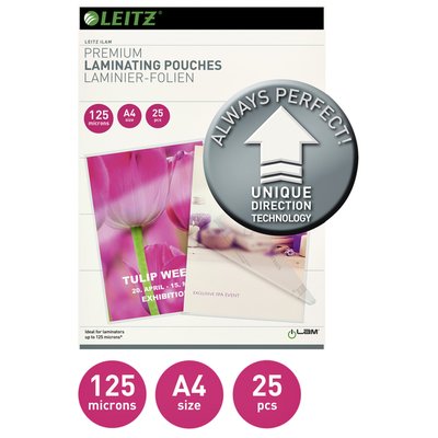 Pochette de plastification Leitz iLAM A4 2x125 microns 25 pièces