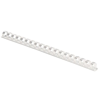 Bindrug Fellowes 12mm 21rings A4 wit 100 stuks