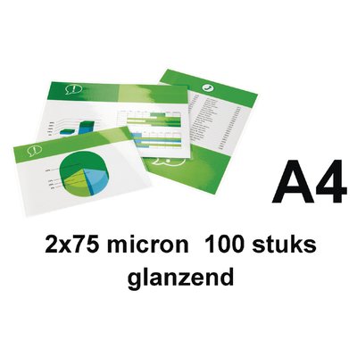 Lamineerhoes Quantore A4 2x75micron 100 stuks