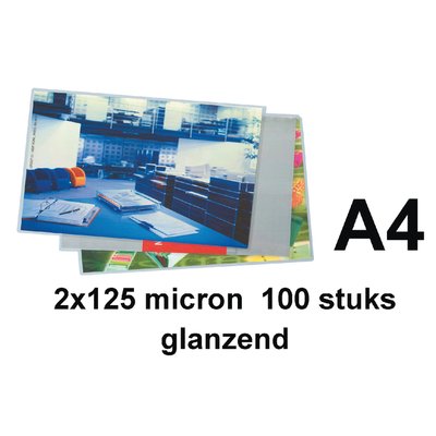 Lamineerhoes Quantore A4 2x125micron 100 stuks