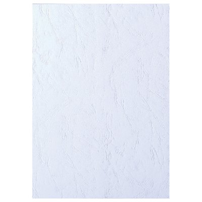 Voorblad GBC A4 lederlook wit 100 stuks