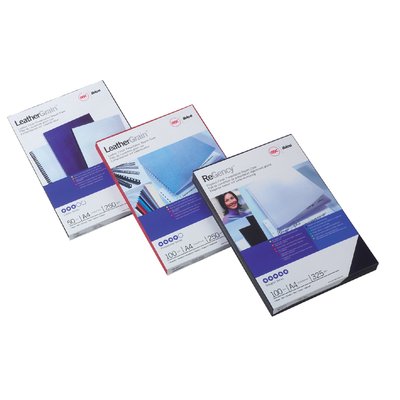 Voorblad GBC A4 lederlook rood 100 stuks