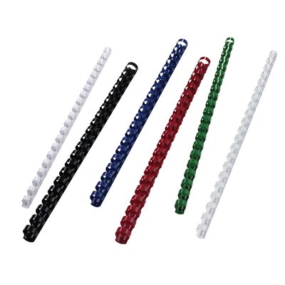 Bindrug GBC 16mm 21rings A4 wit 100 stuks