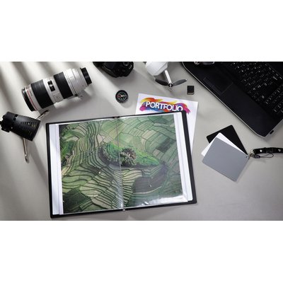 Album de présentation Rillstab A4 1 can 20 pochettes noir