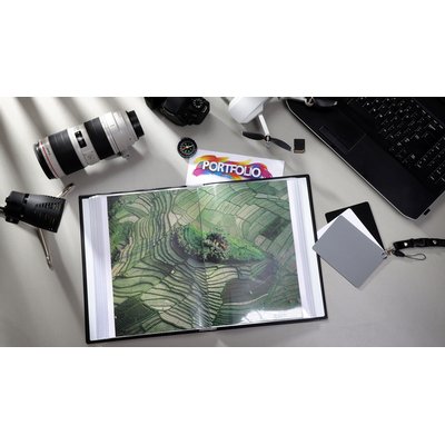 Album de présentation Rillstab A4 8 can 80 pochettes noir