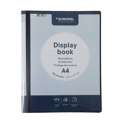 Showmap Europel Frontview A4 20-tassen antraciet