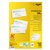 Cartes de visite Sigel 85x55mm uni 190g coins arrondis blanc 100 pièces