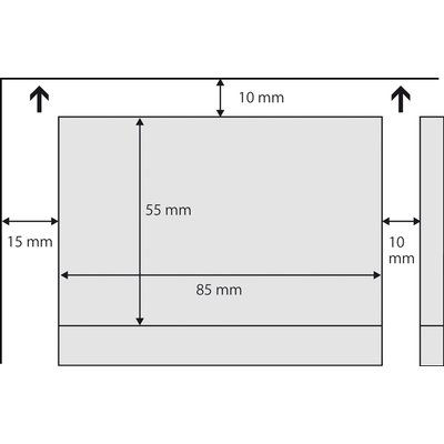 Cartes de visite Sigel 85x55mm uni 225g coins arrondis blanc 100 pièces