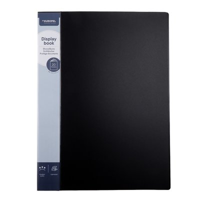 Chemise de présentation HF2 Deluxe A3 20 pochettes anthracite