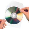 Cd/dvd hoes Djois 127x127mm met klep zelfklevend transparant 10 stuks foto