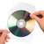 Cd/dvd hoes Djois 127x127mm met klep zelfklevend transparant 10 stuks
