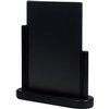 Ardoise de table Securit 230x200x60mm bois noir Photo