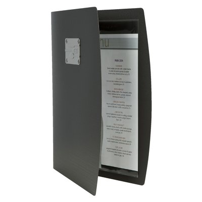 Protège-menu Securit Rio A4 1x 2 pochettes noir
