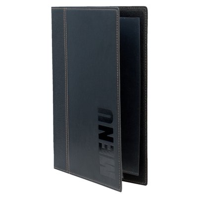 Protège-menu Securit Trendy A5 1x 2 pochettes noir
