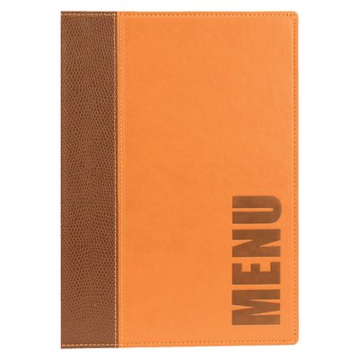 Protège-menu Securit Trendy A5 1x 2 pochettes brun