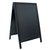 Stoepbord Securit 550x850x30mm zwart hout