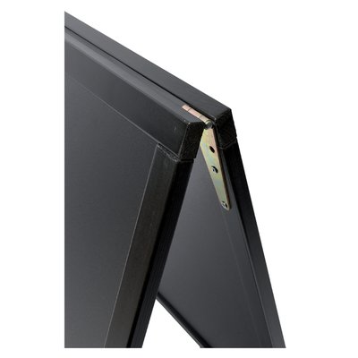 Stoepbord Securit 550x850x30mm zwart hout