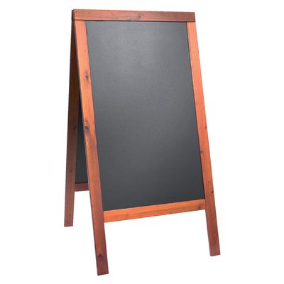 Stoepbord Securit 700x1250x40mm mahonie hout