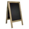 Stoepbord Securit 720x1310x40mm steigerhout foto