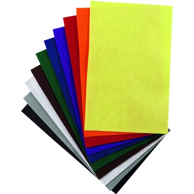 Feutrine Folia 20x30cm 150g couleurs assorties 10 feuilles