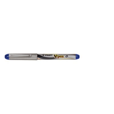 Stylo plume Pilot V-pen Medium argent bleu