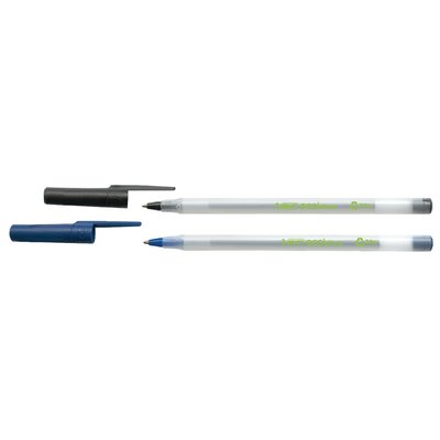Balpen Bic Ecolutions round stic medium blauw