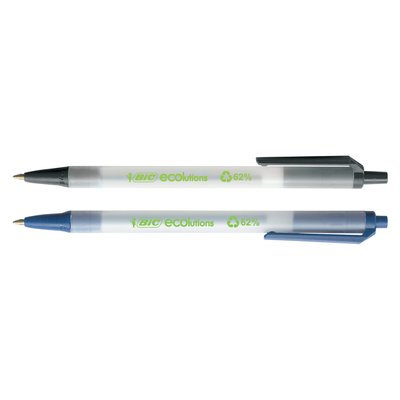 Balpen Bic Ecolutions medium zwart