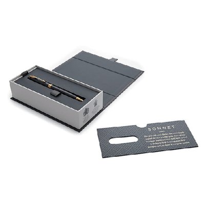 Stylo bille Parker Sonnet Black Lacquer GT Medium