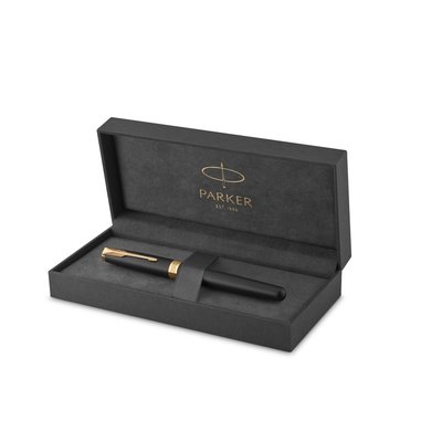Vulpen Parker Sonnet matte black lacquer GT medium