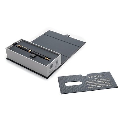 Balpen Parker Sonnet matte black lacquer GT medium